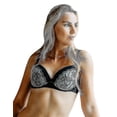 thumbnail image 1 of 1828-5 Women'S Black Floral Embroidered Underwired Padded Bra, 1 of 2