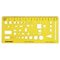 thumbnail image 1 of Traceease Geometric Combination Template For Triangle,Square-Rectangle And Circle Stencils Drafting Tool, 1 of 6