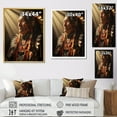 thumbnail image 4 of Designart "Grandfather Suns in Native Art" Portrait Floater Framed Canvas Print, 4 of 7