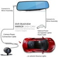thumbnail image 3 of Pyle Dash Cam Rearview Mirror - 4.3” DVR Monitor Rear View Dual Camera Video Recording System, 3 of 7