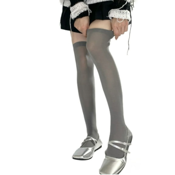 Fashion Women's Over The Knee Socks,Opaque Thigh High Stockings Solid Color Thigh High Socks Long Boot Stockings Gifts