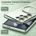 thumbnail image 5 of JETech Electroplated Case for Samsung Galaxy S24 Ultra 6.8-Inch, Camera Lens Full Protection, Compatible with MagSafe Wireless Charging, Shockproof Soft TPU Phone Cover (Titanium Green), 5 of 7