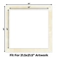 thumbnail image 2 of Earthen Off White Picture Frame Mat for 26x26 Frames - Fits 22x22 Photos - 1 Mat, 2 of 7