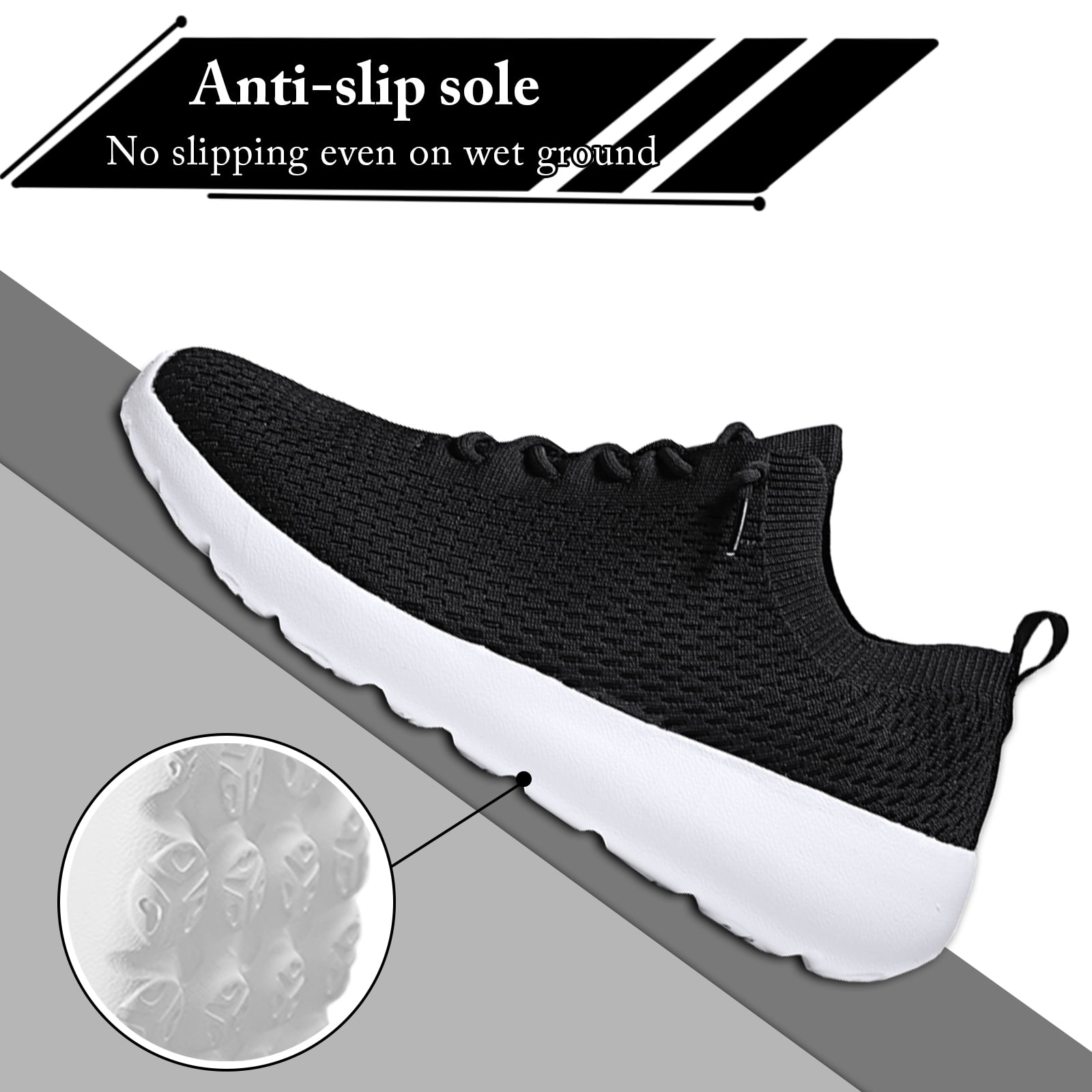 Qansi men's sneakers mesh ultra lightweight breathable athletic running walking gym shoes clearance