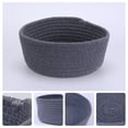 Unique Bargains Round Woven Storage Basket Small Storage Bin for Home