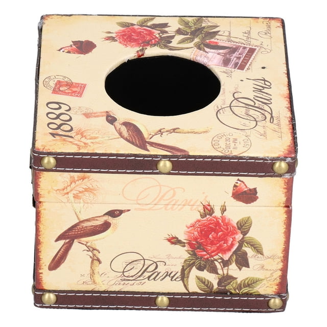 Paper Towel Dispenser, Home Decoration Tissue Holder Workmanship 15x15x11.5cm For Living Room