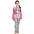 thumbnail image 3 of Barbie Big Girls pijama camisa y pantalones set de sueño gris/alfiler, 3 of 3