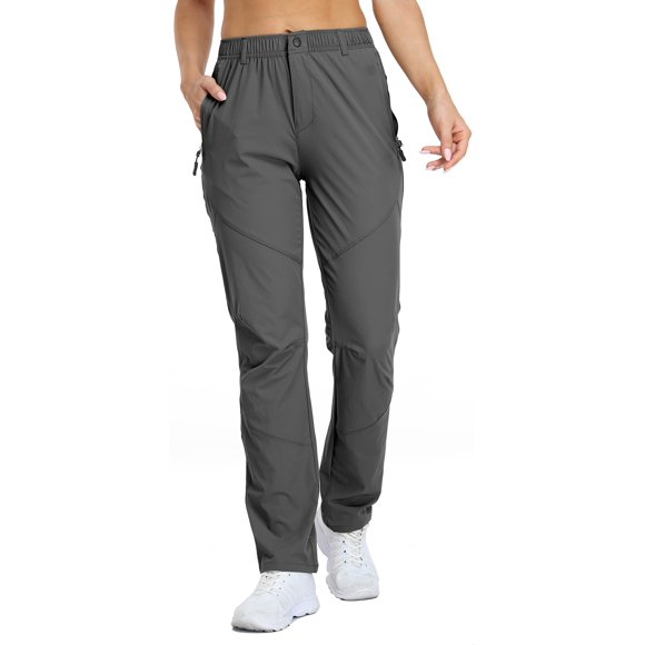 Pantalones de golf SPOSULEI para mujer, ligeros, de secado rápido, color gris oscuro, talla XS