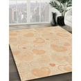 thumbnail image 2 of Ahgly Company Indoor Round Patterned Cantaloupe Orange Area Rugs, 6' Round, 2 of 6