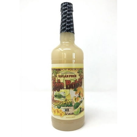 Baja Bob's Sugar-Free Cocktail Mixer, Triple Citrus Margarita , 32 Fluid Ounces