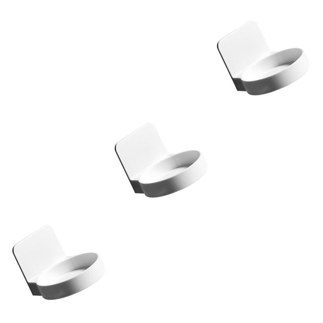 sweethay Portabotellas montado en la pared Blanco ABS Simple Sin taladrar Estante de almacenamiento sin rastro Portabotellas ligero impermeable Type1 NO1