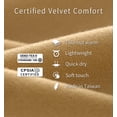 thumbnail image 7 of Litume Travel Blanket Velvet – Ultra Lightweight & Breathable Velvet, 67 x 48 in Soft Compact Blanket for Airplane, Camping, Train, Backpacking & Office Use – Includes Stuff Sack, 7 of 7