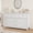 ‎White, variant on IdealHouse Dresser for Bedroom, Modern Wood 6 Drawer Dresser with Black Ring Pull Handles, 47 in Wide Chest of Drawer, White Storage Organizer for Living Room, Entryway, Natural Oak
