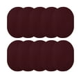 thumbnail image 1 of Furnish My Place Modern Indoor/Outdoor Commercial Solid Burgundy Rug, Modern Area Rug, Baby Nursery Mat, Pet-Friendly Carpet for Living Room, Playroom, Made in USA, 2' x 4' Oval - Set of 10, 1 of 6