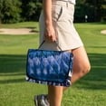 thumbnail image 3 of Uorisanigo Golf Cart Seat Covers Anti-Slip Blue Tie-Dye Golf & Grit Golf Cart Seat Towel Blanket with Storage Pockets, for 2-Person Seats for EZGO Yamaha Club Car Seat Protector, 3 of 7
