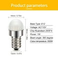 thumbnail image 6 of Ruiandsion E12 Small LED Light Bulb, Warm White 100LM 1W, Non-Dimmable 110V AC for Bedroom Ambiance, 2-Pack, 6 of 10