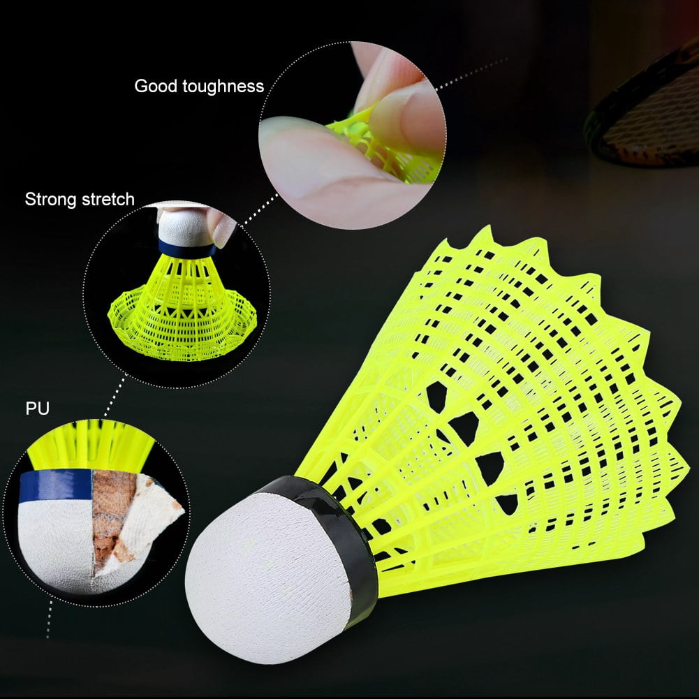 Spptty 6Pcs/Set Professional Nylon Badminton Ball Shuttlecock Outdoor