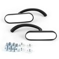 thumbnail image 1 of Rearview Mirror,2pcs Universal Oval Rearview Wing Mirror Side Mirror Rugged and Tough, 1 of 5
