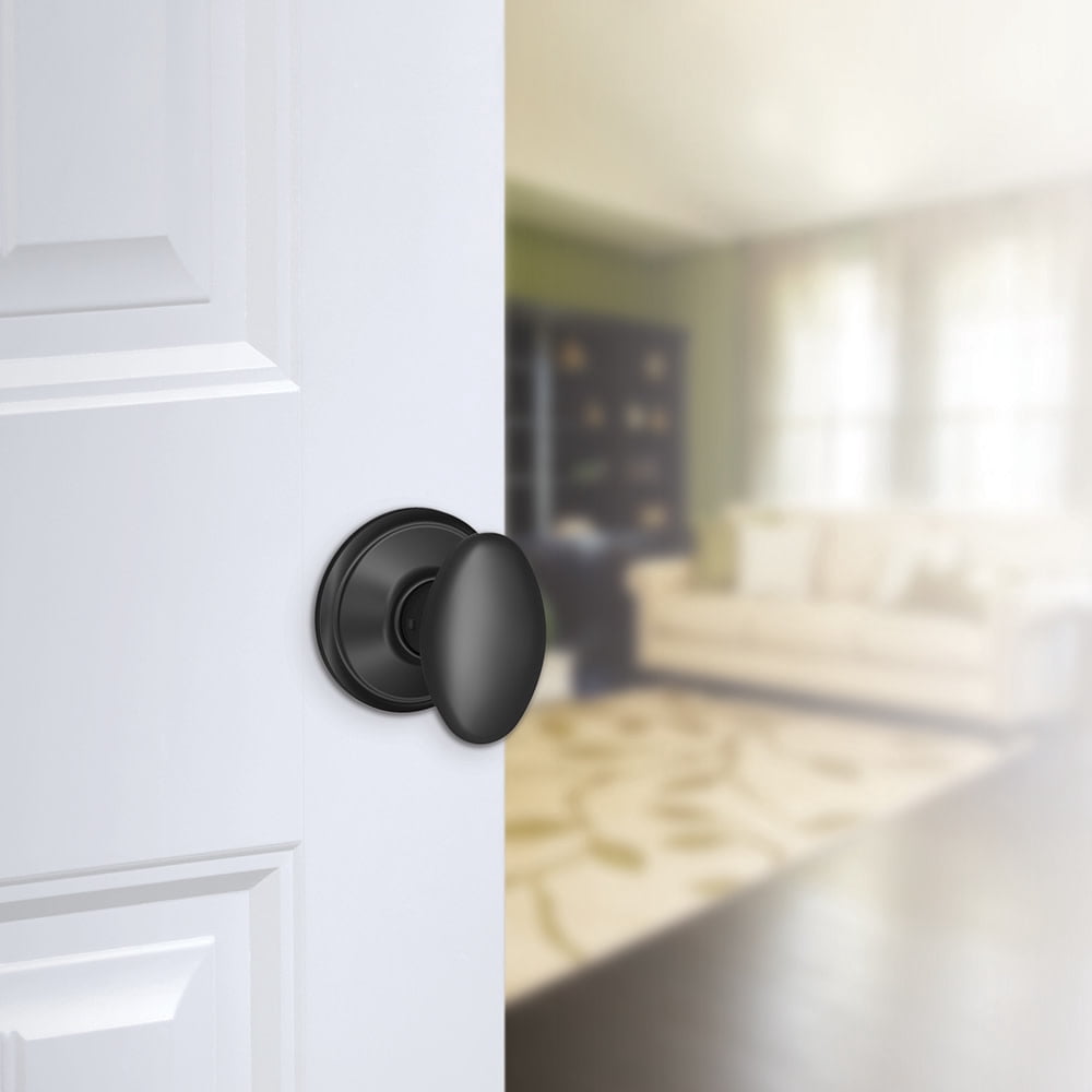 Schlage F10 SIE 622 16-080 10-027 Siena Hall and Closet Knob, Matte Black