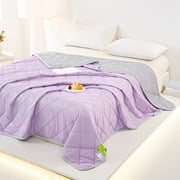 Ovzne Cool Feeling Silk Fiber Summer Comforter Summer Cooler Gift Comforter Conditioner Comforter Solid Color On Clearance
