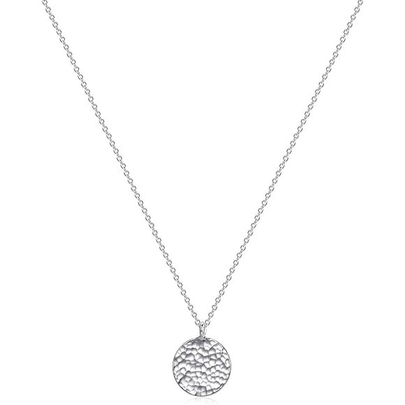 ccwmincc Pendant Necklace Gold Choker Layered Coin Open Karma Circle Full New Crescent Moon 14K Gold Plated Dainty Simple Moon Phase Jewelry for Women Gift
