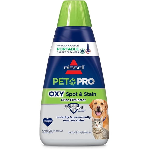 PET PRO OXY Spot & Stain Formula for Portable Carpet Cleaners, 32 oz., 2034