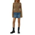 thumbnail image 2 of Douhoow Women Striped Sweater Autumn Knitted Pullover Vintage Curled Knitwear, 2 of 9