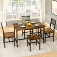 AWQM 5 Piece Kitchen Table and Chairs Set, Dining Table Set for 4