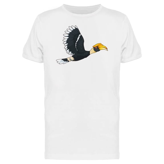 Amazing Hornbill Bird Doodle Tee Men's -Image by Shutterstock