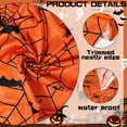 thumbnail image 4 of Mantel redondo SuqkXco con telaraña para Halloween, color naranja, 152 cm, 4 of 7