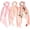 Pink, variant on Black Hair Scarf Scrunchies for Women Knotted Bow Silk Hair Ties with Ribbons Elastic Rubber Bands Satin Scrunchy Ponytail Holders Accessories(Black,3pcs)