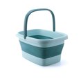 thumbnail image 2 of Toystoory Lavabo para baño de pies, almacenamiento plegable, bañera para remojo de masaje, lavabo de gran capacidad, Cubo de viaje portátil con asa Juegos de accesorios de baño Verde claro Toystoory HA070129-03, 2 of 6
