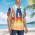 thumbnail image 2 of Lsque Hello Summer3 pattern Hawaiian Shirt for Men, Unisex Summer Beach Casual Short Sleeve Button Down Shirts-Large, 2 of 9