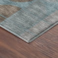 thumbnail image 3 of Addison Rugs Mayfield Premium Machine Washable Contemporary Abstract Teal Runner Rug, 2'3" x 7'6", 3 of 5