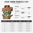 thumbnail image 5 of Uemuo Football Doodle Pattern Women's Sports Bra - High Impact Support, Breathable, and Comfortable Athletic Bra for Running, Yoga, and Workouts, 5 of 9