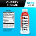 thumbnail image 3 of Prime Hydration Sports Drink, Cherry Freeze, 16.9 fl oz, 12 Pack, Bottles, 3 of 10