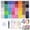 Multicolor-A, variant on Rongyun Kit with Rhinestones, Colorful DIY Resin Rhinestone Kit for Bedazzling, Diamond Art Bedazzled Nail Art Crafting Makeup With Tweezer & Pen (24 squares-Color A)