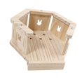 thumbnail image 2 of Casa de conejos, escondite para hámster, refugio ventilado, nido para dormir, hábitat de madera Estilo C, 2 of 8