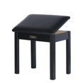 thumbnail image 1 of Banco de piano Sanpuli de madera maciza con almacenamiento y cojín acolchado, 1 of 7