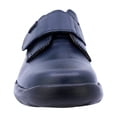 thumbnail image 3 of Zapato Escolar Audaz para niño en piel azul marino Tadeo con tira de contacto, 3 of 6