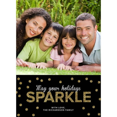 Sparkle Peace Love Joy Standard Holiday Card