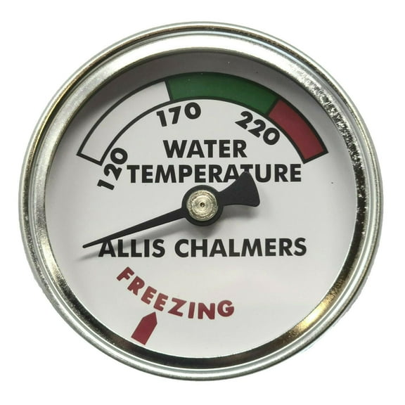 Allis Chalmers Temperature Gauge (Black Needle) B IB C CA RC WC WD WD45 WF