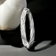 thumbnail image 6 of Ross-Simons Italian Sterling Silver Twisted Oval Bangle Bracelet, Women's, Adult, 6 of 8