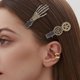 thumbnail image 2 of Horquillas para el pelo de Halloween para mujer, horquillas con engranaje Steampunk de mano con Calavera, pinzas para el pelo góticas, accesorios para el cabello fiesta para mujer, 2 uds., 2 of 6