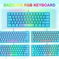 thumbnail image 3 of ZIYOULANG K61 60% Gaming Keyboard, Compact RGB Backlit Wired Waterproof, for PS4 XBOX PC Laptop Mac, 3 of 9