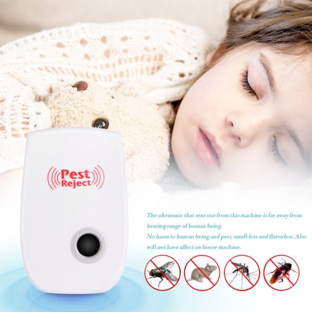 Ultrasonic Pest Repeller- Electronic Pest Control Plug-in Repellent for Mosquitoes  Mice  Ants  Roaches  Spiders  Bugs  Flies  Insects  Rodents(set of 3)
