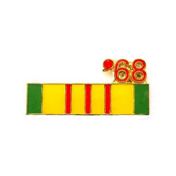 vietnam veteran 1968 ribbon lapel hat pin marines army navy air force ppm796