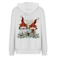 thumbnail image 5 of Pull de Noël à Capuche pour Femmes en Solde Mode Imprimé Pull Manches Longues Blouse Sweat-Shirt, 5 of 5