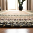 thumbnail image 4 of Safavieh Braided 4' Round Hand Woven Polypropylene Rug in Blue, 4 of 4
