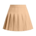 thumbnail image 5 of Pleated Skirt for Girls - Elastic Waist Versatile Pleated Skirt - School Uniform Casual Comfy Mini Skirts,5-6 Years, 5 of 6